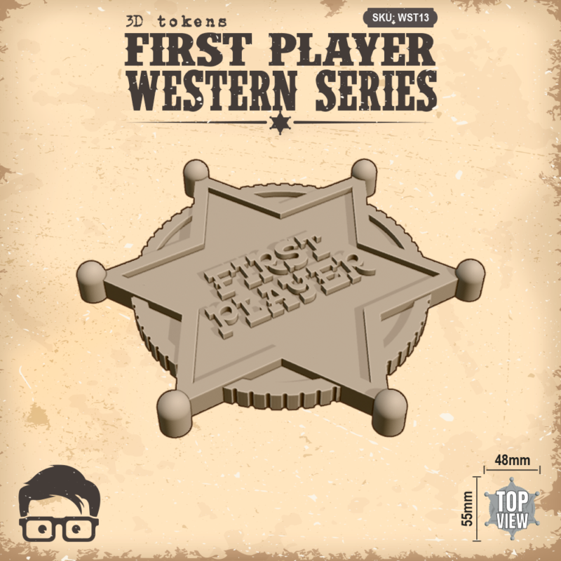Western Legends First player token SD