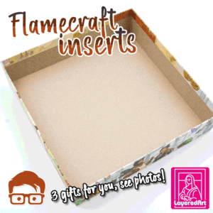 FLAMECRAFT INSERTS / ORGANIZER PLUS 🎁🎁 3 SPECIAL GIFT FOR YOU !! 🎁🎁 BY AM-MEDIA [MULTICOLOR WITH ANY 3D PRINTER]