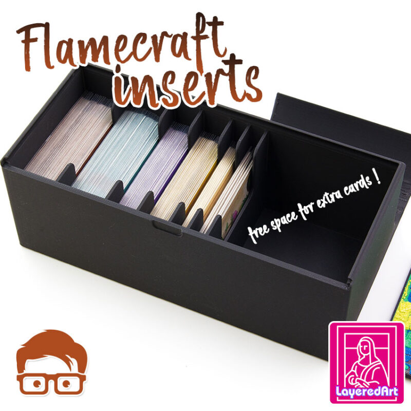 FLAMECRAFT INSERTS / ORGANIZER PLUS 🎁🎁 3 SPECIAL GIFT FOR YOU !! 🎁🎁 BY AM-MEDIA [MULTICOLOR WITH ANY 3D PRINTER]