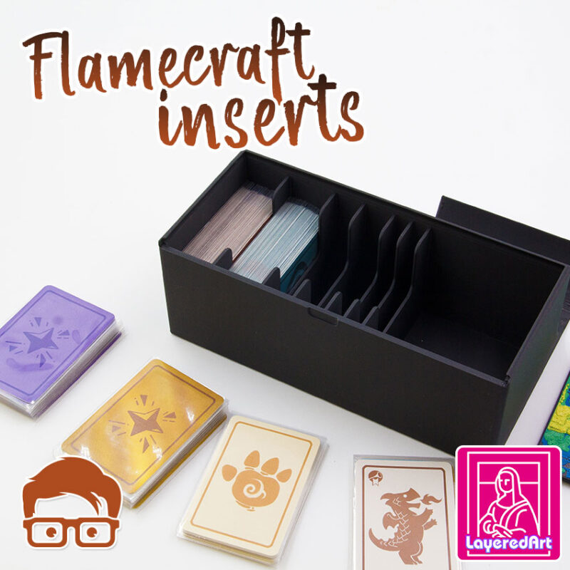 FLAMECRAFT INSERTS / ORGANIZER PLUS 🎁🎁 3 SPECIAL GIFT FOR YOU !! 🎁🎁 BY AM-MEDIA [MULTICOLOR WITH ANY 3D PRINTER]