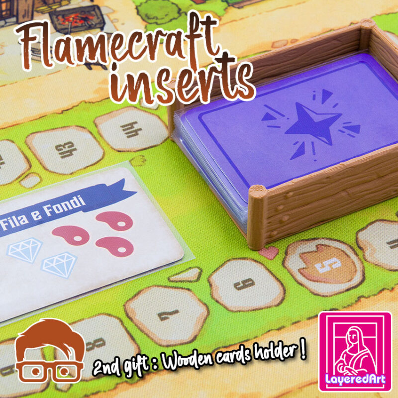 FLAMECRAFT INSERTS / ORGANIZER PLUS 🎁🎁 3 SPECIAL GIFT FOR YOU !! 🎁🎁 BY AM-MEDIA [MULTICOLOR WITH ANY 3D PRINTER]