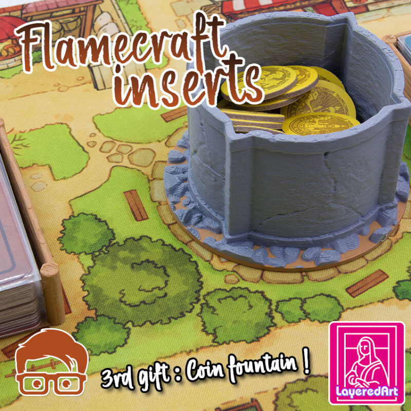 FLAMECRAFT INSERTS / ORGANIZER PLUS 🎁🎁 3 SPECIAL GIFT FOR YOU !! 🎁🎁 BY AM-MEDIA [MULTICOLOR WITH ANY 3D PRINTER]