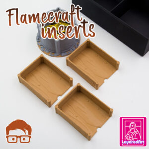 FLAMECRAFT INSERTS / ORGANIZER PLUS 🎁🎁 3 SPECIAL GIFT FOR YOU !! 🎁🎁 BY AM-MEDIA [MULTICOLOR WITH ANY 3D PRINTER]