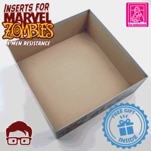 3D printable inserts for Marvel Zombies - X-Men Resistance board game