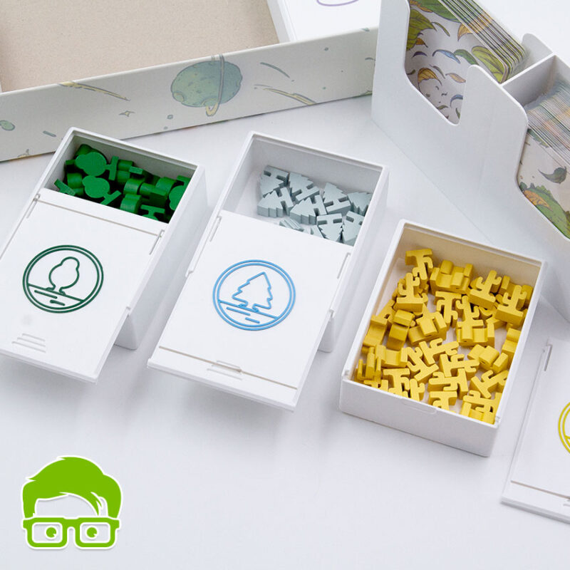 Evergreen board game inserts / organizer (with Pines & Cact exp)