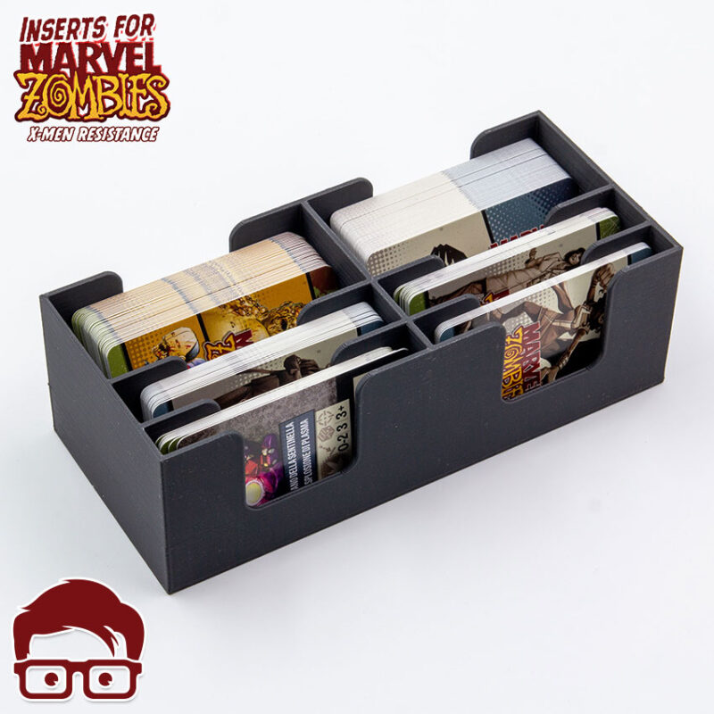 3D printable inserts for Marvel Zombies - X-Men Resistance board game