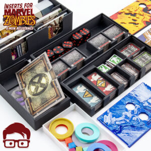 3D printable inserts for Marvel Zombies - X-Men Resistance board game