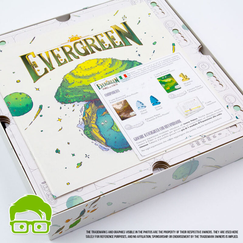 Evergreen board game inserts / organizer (with Pines & Cact exp)