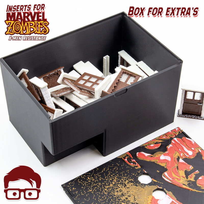 3D printable inserts for Marvel Zombies - X-Men Resistance board game