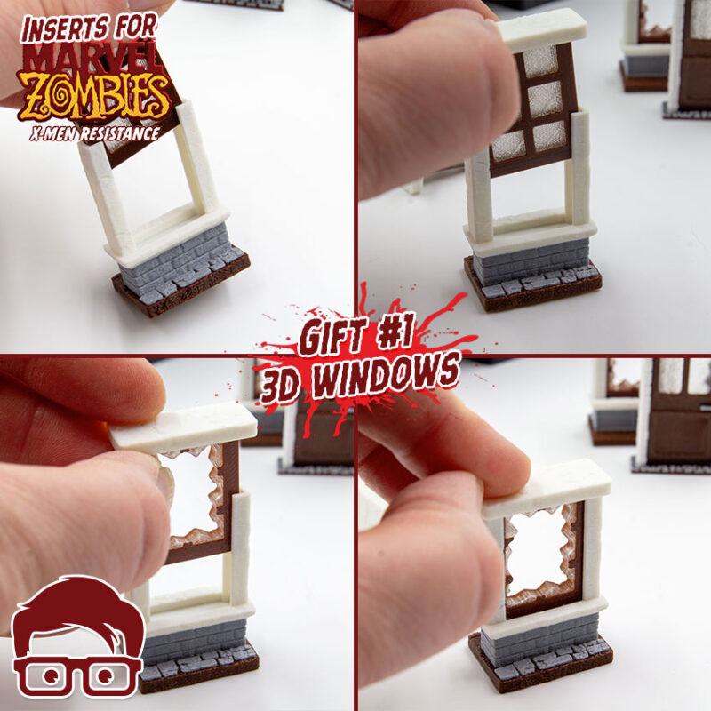 3D printable inserts for Marvel Zombies - X-Men Resistance board game