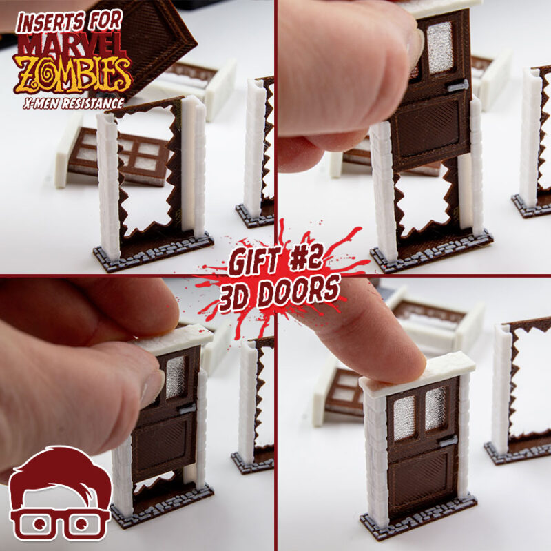 3D printable inserts for Marvel Zombies - X-Men Resistance board game