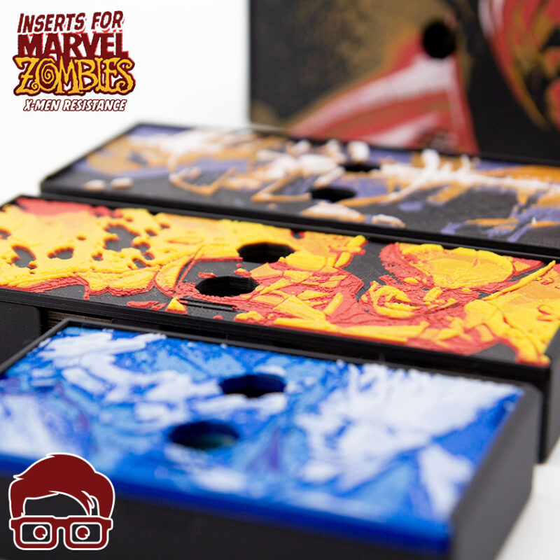 3D printable inserts for Marvel Zombies - X-Men Resistance board game