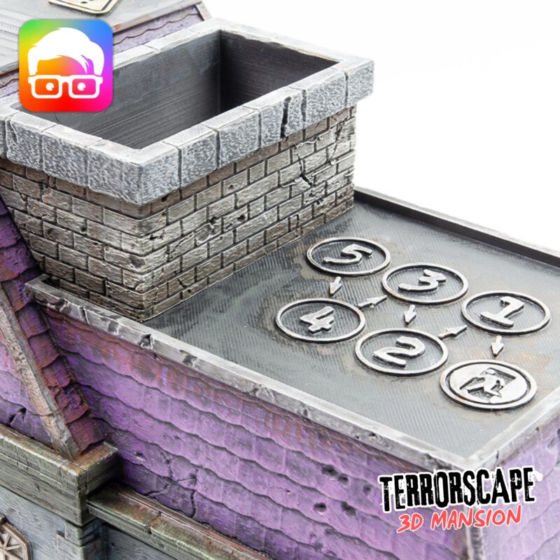 printable haunted mansion for Terrorscape board game