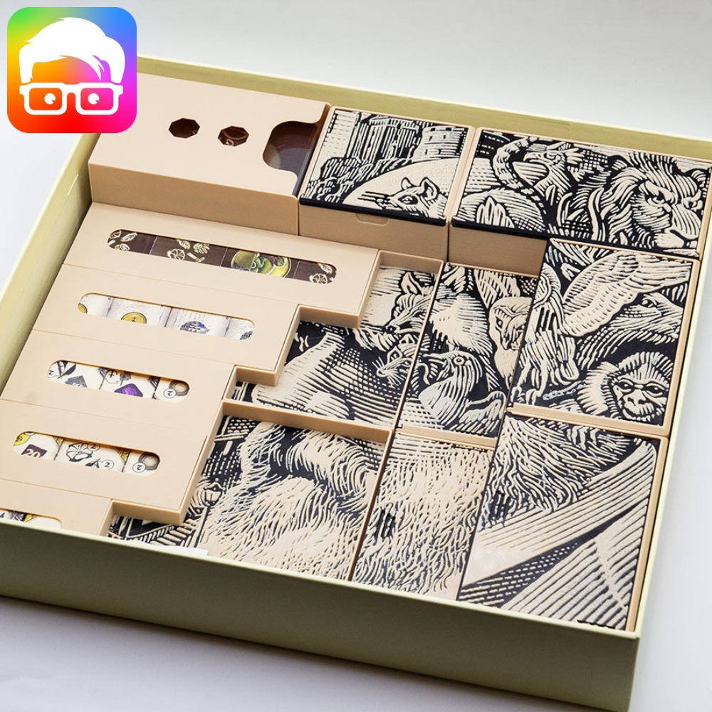3D printable inserts for the board game DARWIN'S JOURNEY