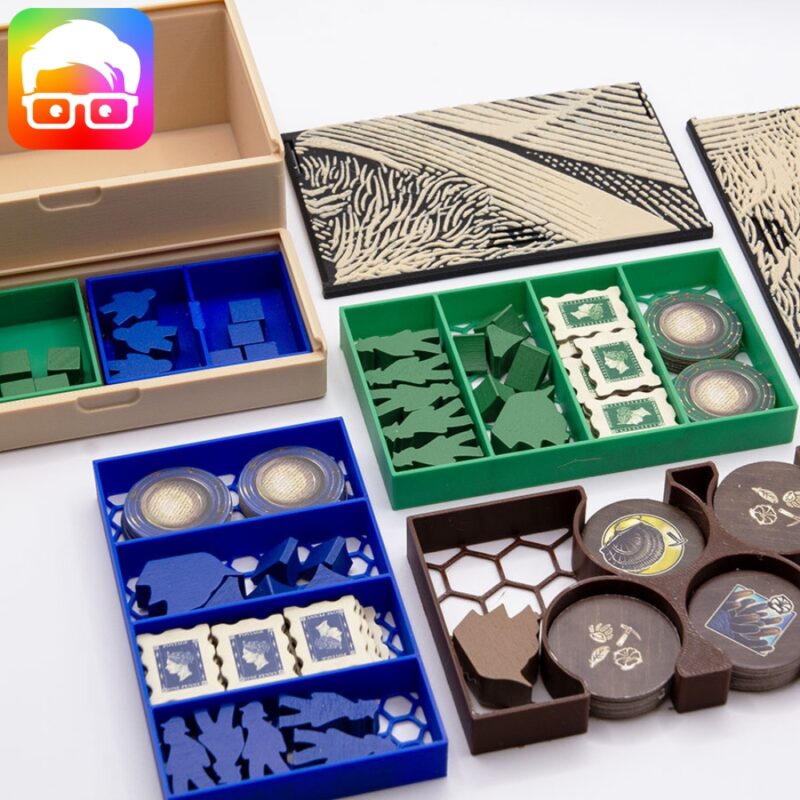 3D printable inserts for the board game DARWIN'S JOURNEY