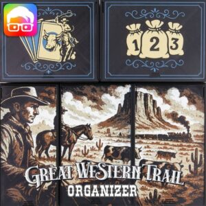 GREAT WESTERN TRAIL (2ND ED.) BOARD GAME ORGANIZER BY AM-MEDIA.BIZ [TABLETOP BOARD GAME INSERTS SKU: GWT001]