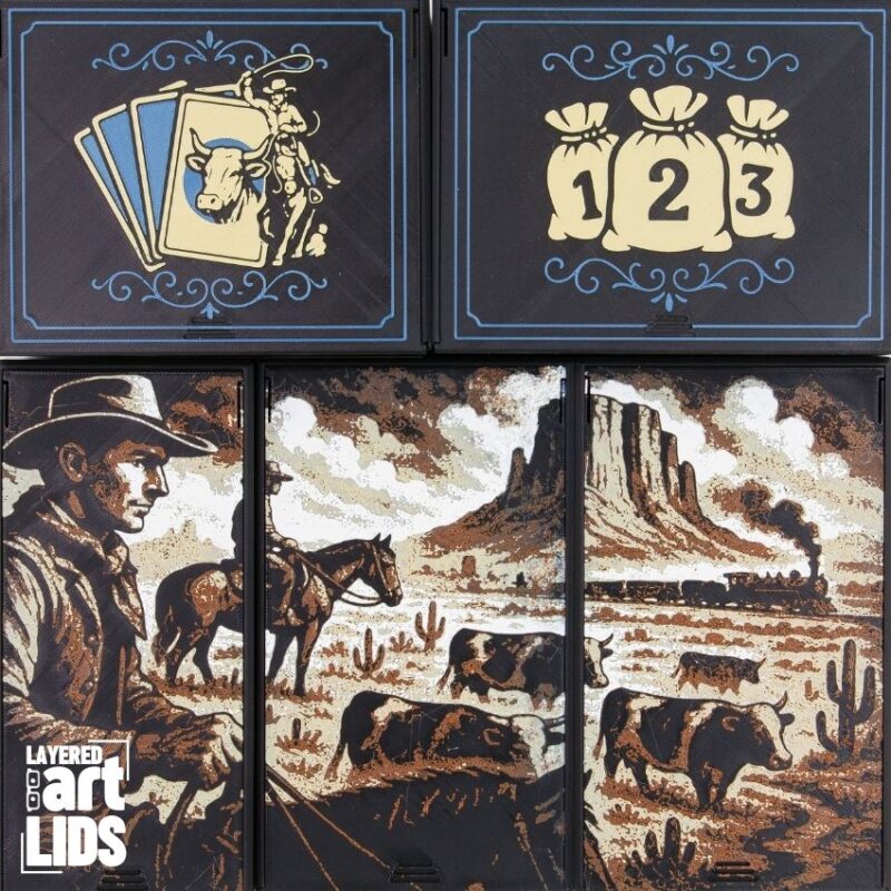 GREAT WESTERN TRAIL (2ND ED.) BOARD GAME ORGANIZER BY AM-MEDIA.BIZ [TABLETOP BOARD GAME INSERTS SKU: GWT001]