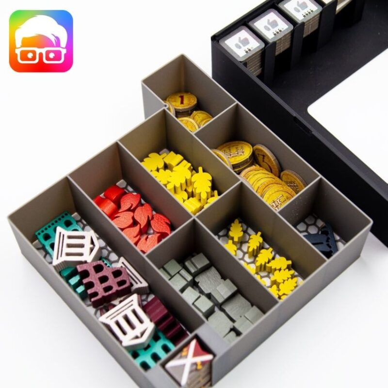 AETERNA BOARD GAME ORGANIZER BY @AMMEDIA3D [TABLETOP BOARD GAME INSERTS SKU: AETRN001]