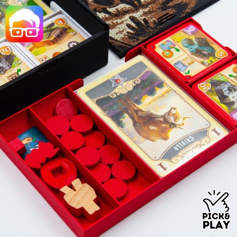 GREAT WESTERN TRAIL (2ND ED.) BOARD GAME ORGANIZER BY AM-MEDIA.BIZ [TABLETOP BOARD GAME INSERTS SKU: GWT001]