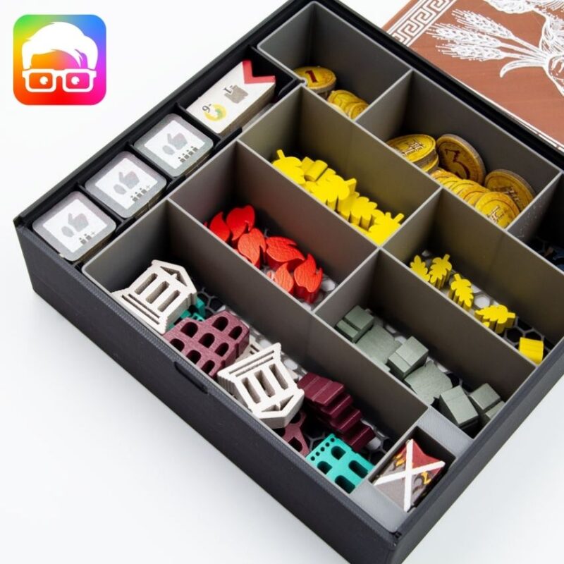AETERNA BOARD GAME ORGANIZER BY @AMMEDIA3D [TABLETOP BOARD GAME INSERTS SKU: AETRN001]