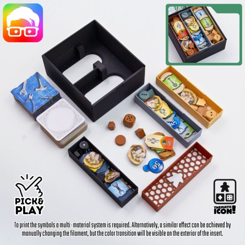 Planta Nubo board game organizer by @ammedia3d [tabletop board game inserts sku: PLNB001]