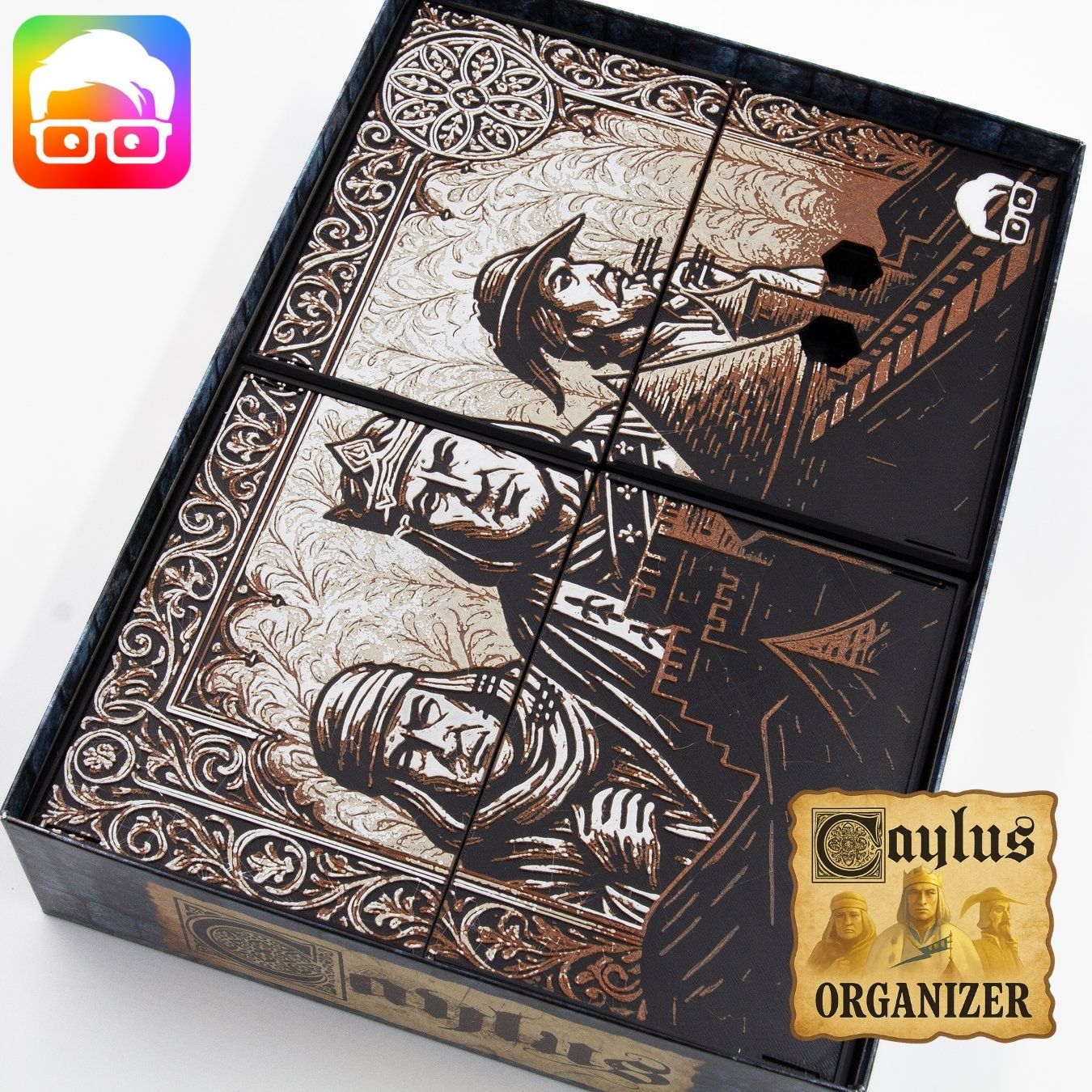 Caylus board game organizer by @ammedia3d