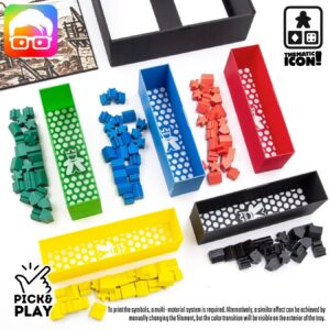 Caylus 1303 boardgame organizer by @ammedia3d