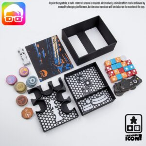 Arcs 3d printable organizer