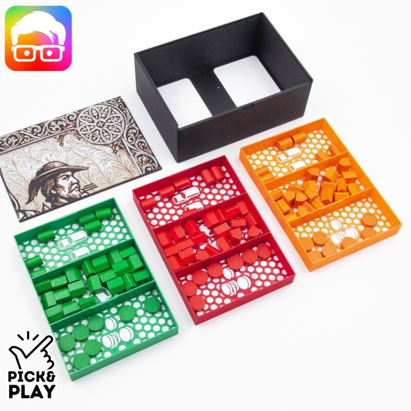 Caylus board game organizer by @ammedia3d