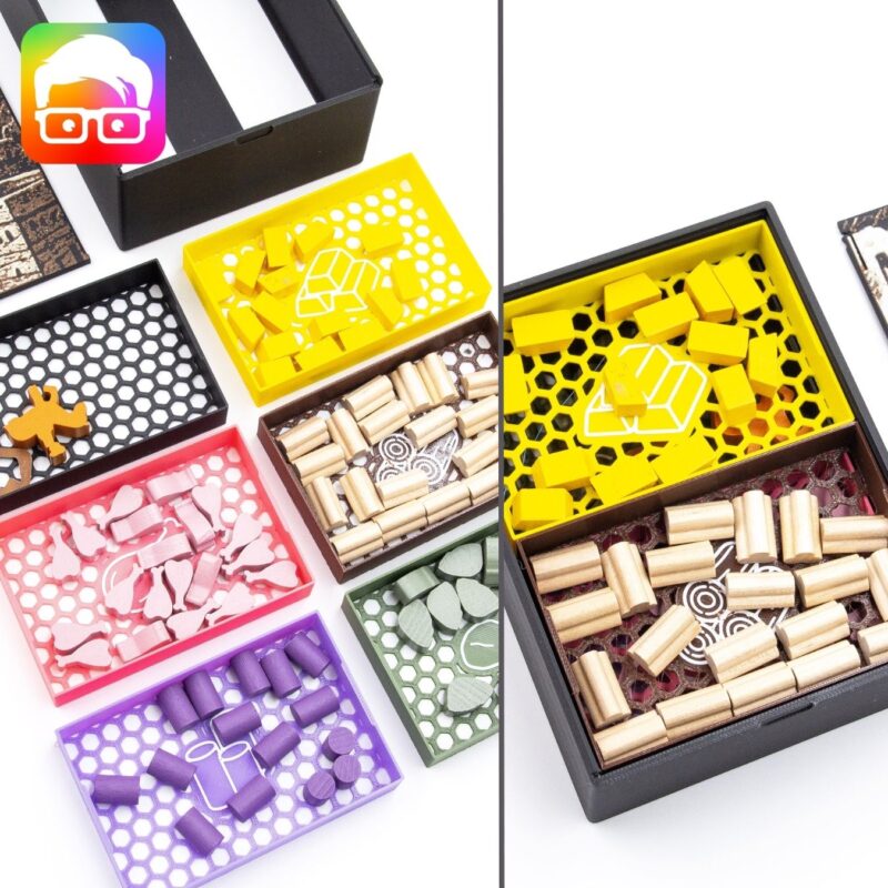 Caylus 1303 boardgame organizer by @ammedia3d