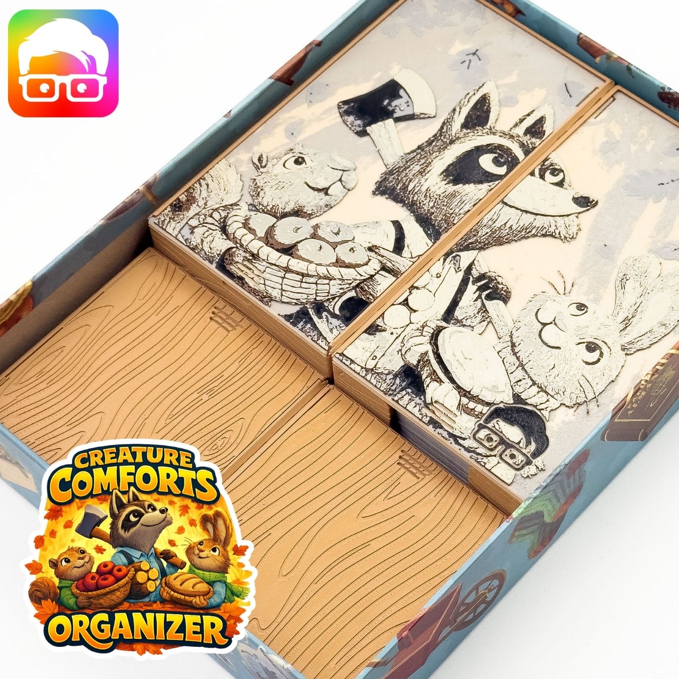 creature comforts boradgame organizer