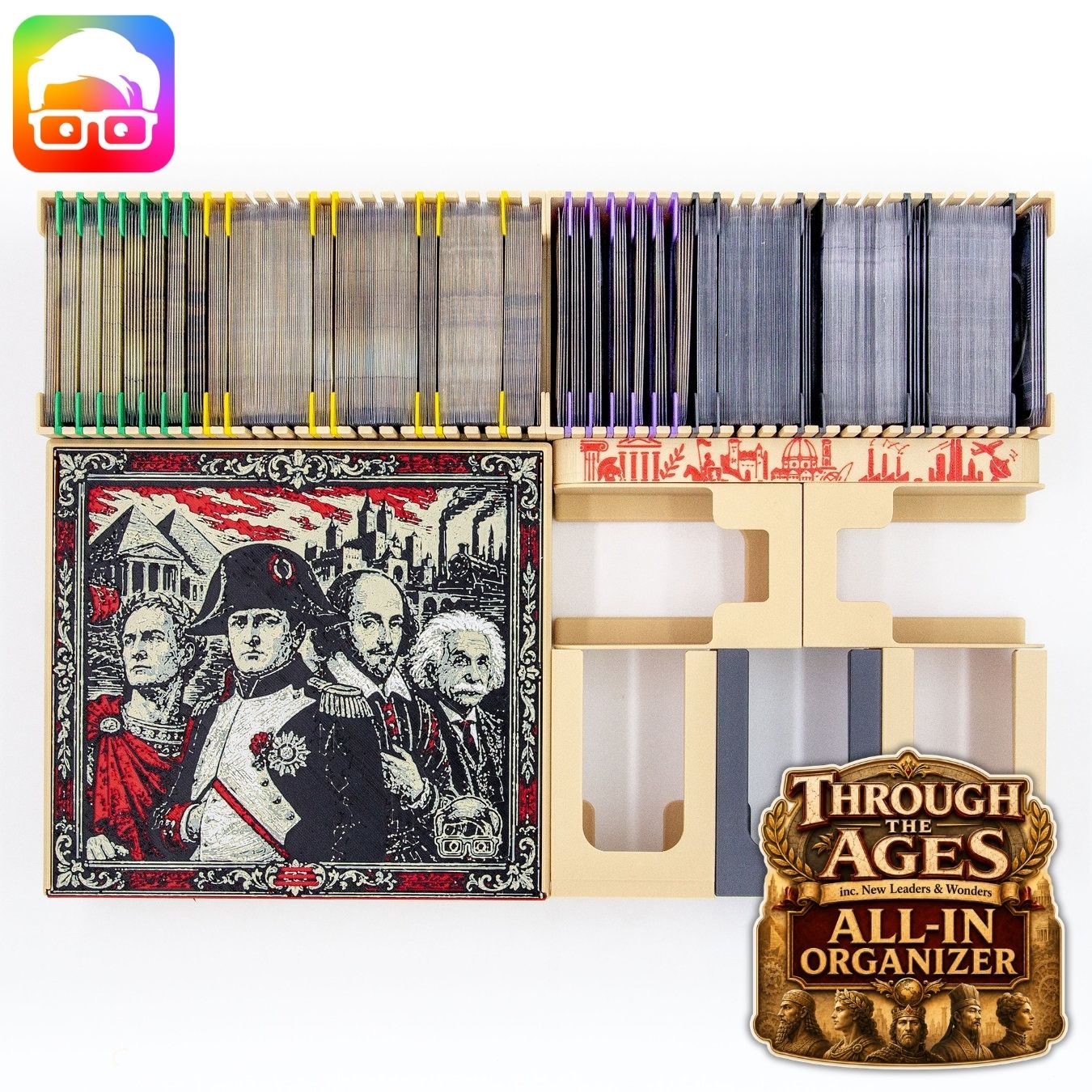 Through the Ages all-in organizer (inc. New Leaders and Wonders exp.)