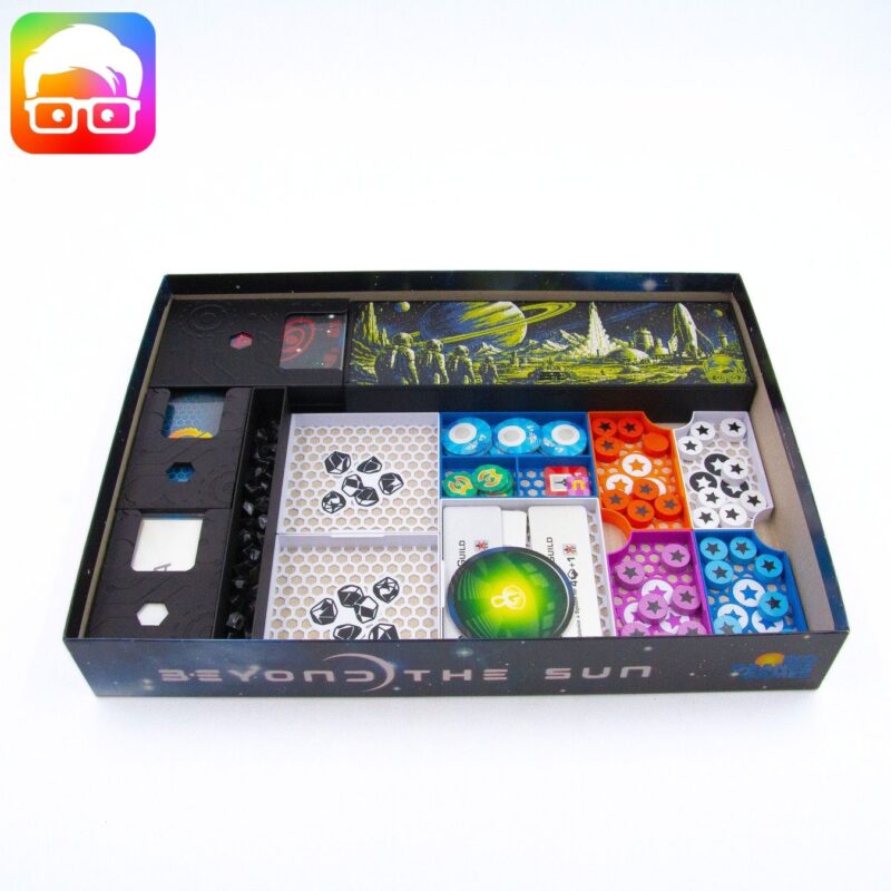 Beyond the Sun Organizer (inc. Leaders of the New Dawn) organizer by @ammedia3d [tabletop board game inserts sku: BTS001]