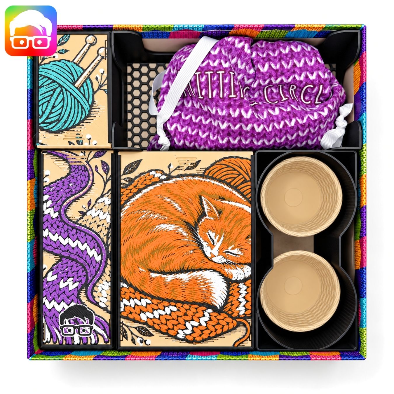 Knitting Circle organizer by @ammedia3d