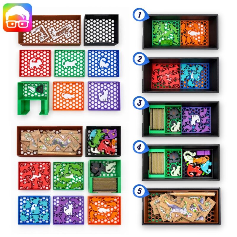 The Isle of Cats ALL-IN Organizer (inc. Late arrivals & kickstarter pack 1) by @ammedia3d